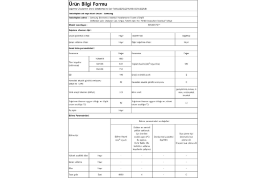 Samsung RB58DS75EWW/TR Kombi No Frost Buzdolabı - 4
