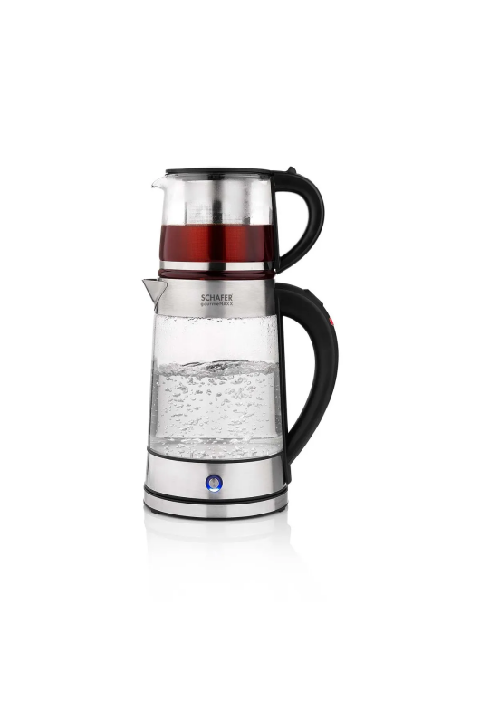 Schafer 25001-xxx01 Gourmemaxx Cam Çay Makinesi Kettle İnox