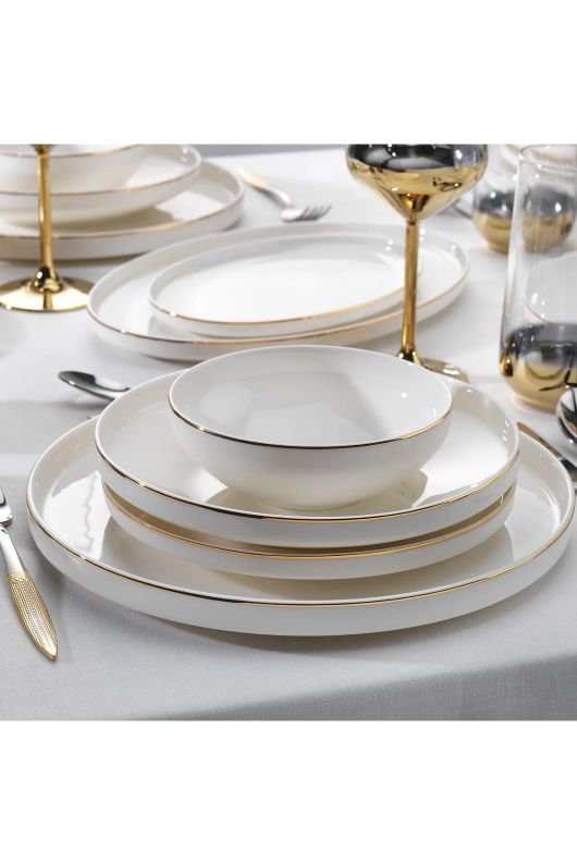 Schafer Adel Gold Yemek Takımı 56 Parça Gld02
