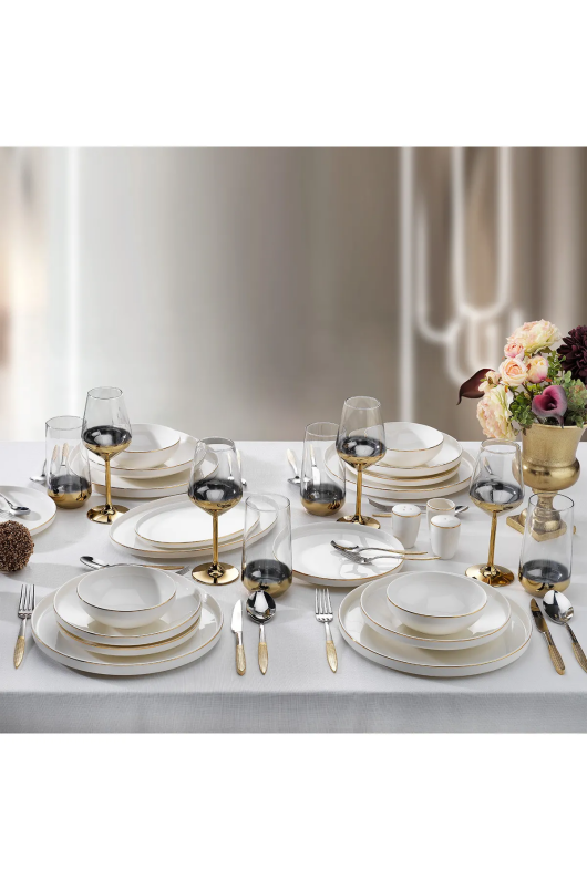 Schafer Adel Gold Yemek Takımı 56 Parça Gld02