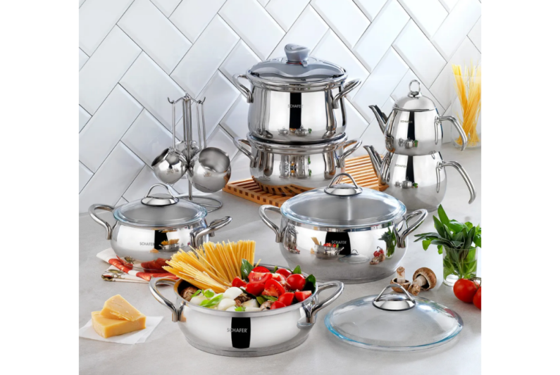 Schafer Alia 18 Prc. Çeyiz Seti Gümüş - 1