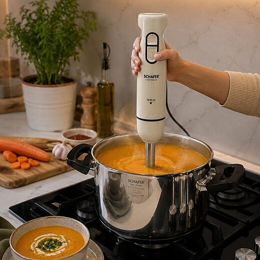 Schafer Chef Blend Çubuk Blender-Krem/Siyah - 4