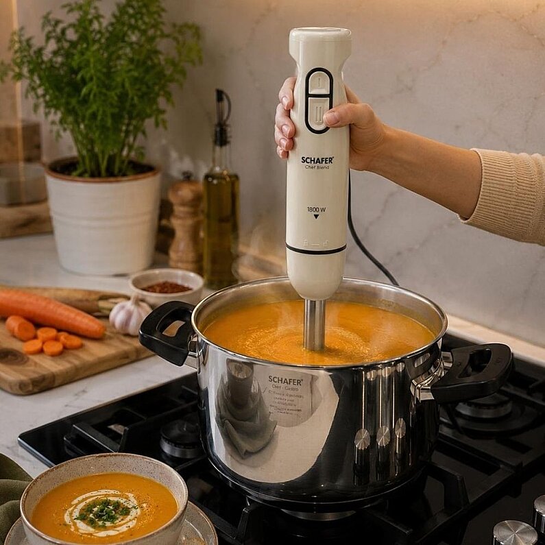Schafer Chef Blend Çubuk Blender-Krem/Siyah - 4
