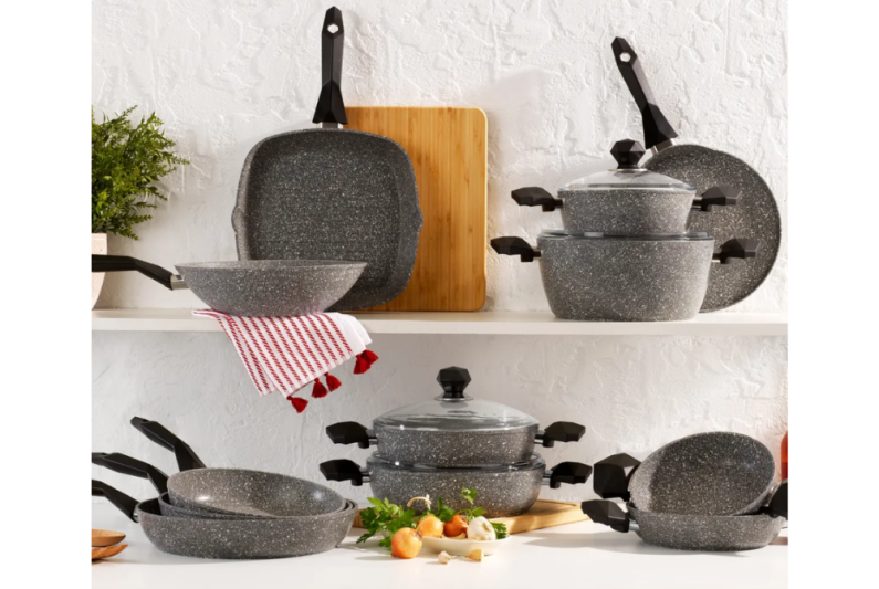 Schafer Cory Y.Y Wok Tava 28 Cm Gri - 4