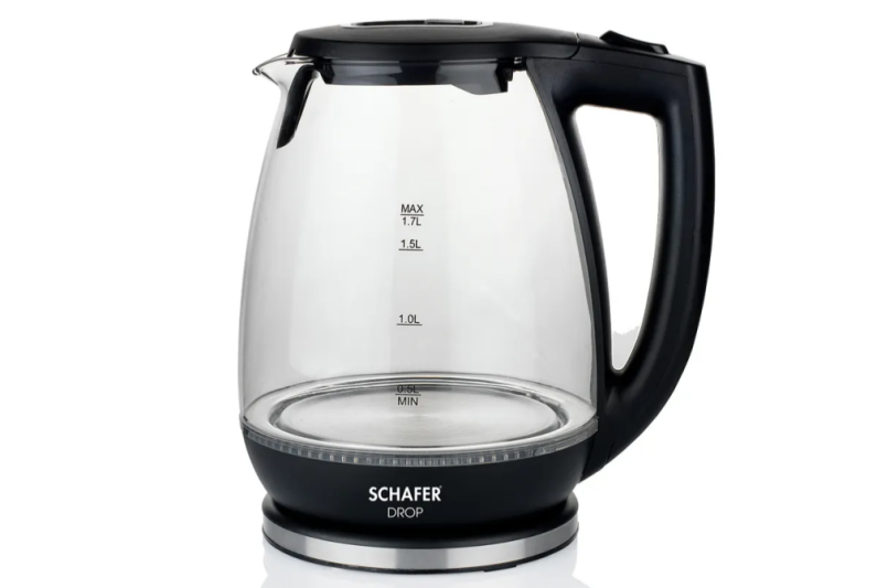 Schafer Drop Cam Su Isıtıcı (Kettle) Siyah - 1