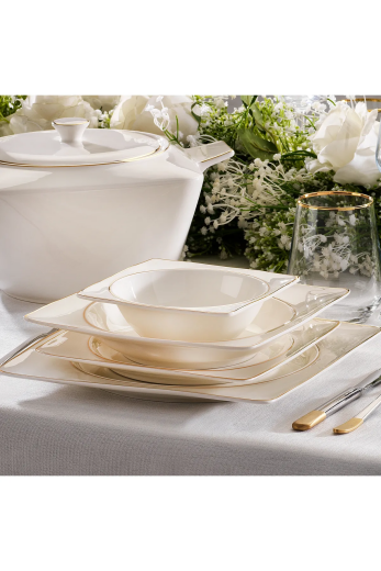 Schafer Glamor Pure Yemek Takımı 60 Parça Gold Gld01 - Schafer