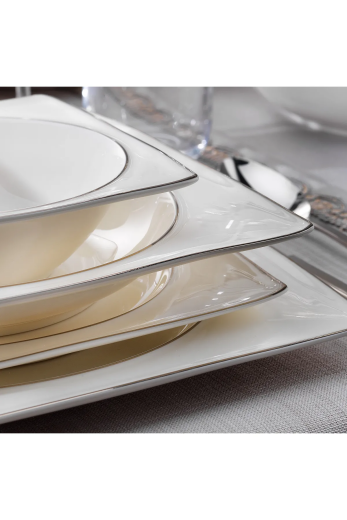 Schafer Glamor Pure Yemek Takımı 60 Parça Platin Plt01 - 3