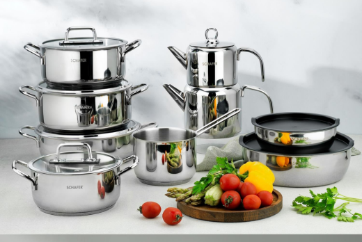 Schafer Grande Mia Çelik Çeyiz Seti 16 Parça-Inox - Schafer