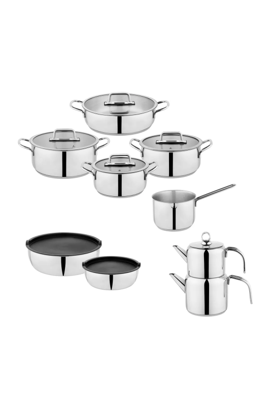 Schafer Grande Mia Çelik Çeyiz Seti 16 Parça-Inox