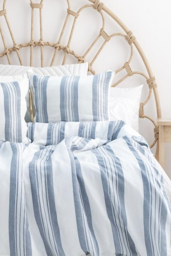 Schafer Home Costa İpliği Boyalı Tek Kişilik Nevresim Takımı 3 Parça-İndigo - 2