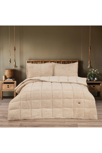 Schafer Home Deluxe Yorgan Seti 3 Prç. Bej Ç.K. - 3