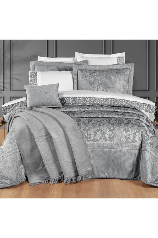 Schafer Home Elegance Çeyiz Seti 11 Parça-Gri