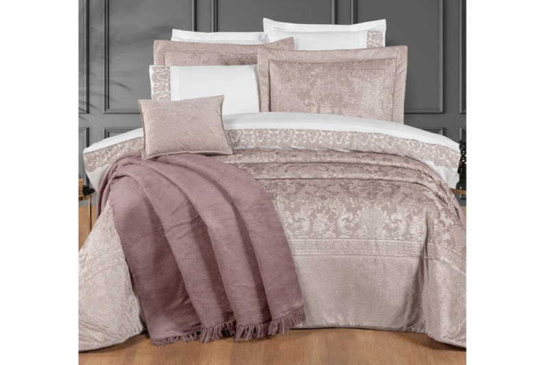 Schafer Home Elegance Çeyiz Seti 11 Parça-Pudra - 1