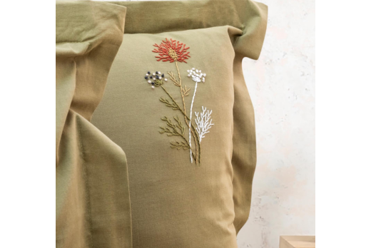 Schafer Home Olive Nevresim Takımı 7 Prç. Yeşil Ç.K. - 4