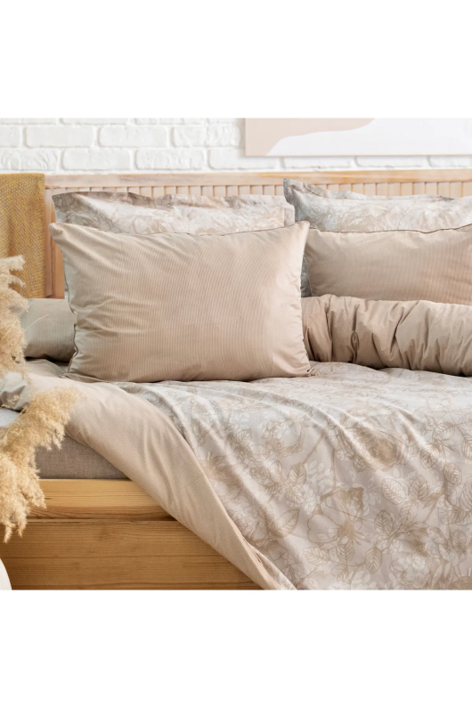 Schafer Home Premium Comfort Çift Kişilik Nevresim Takımı 6 Parça-Ekru