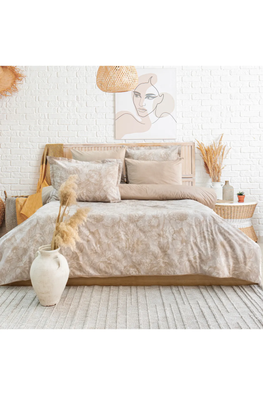 Schafer Home Premium Comfort Çift Kişilik Nevresim Takımı 6 Parça-Ekru - 1