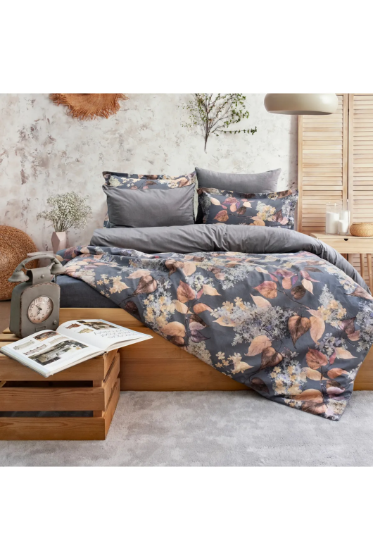 Schafer Home Premium Comfort Çift Kişilik Nevresim Takımı 6 Parça-Gri