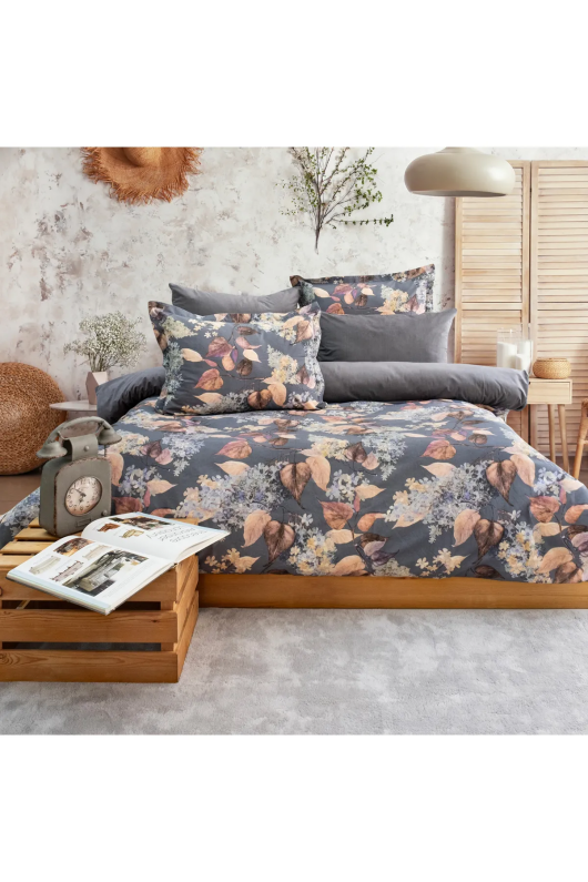 Schafer Home Premium Comfort Çift Kişilik Nevresim Takımı 6 Parça-Gri