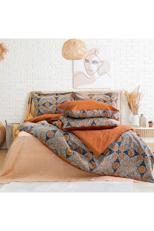 Schafer Home Premium Comfort Çift Kişilik Nevresim Takımı 6 Parça-Kiremit