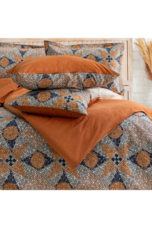 Schafer Home Premium Comfort Çift Kişilik Nevresim Takımı 6 Parça-Kiremit