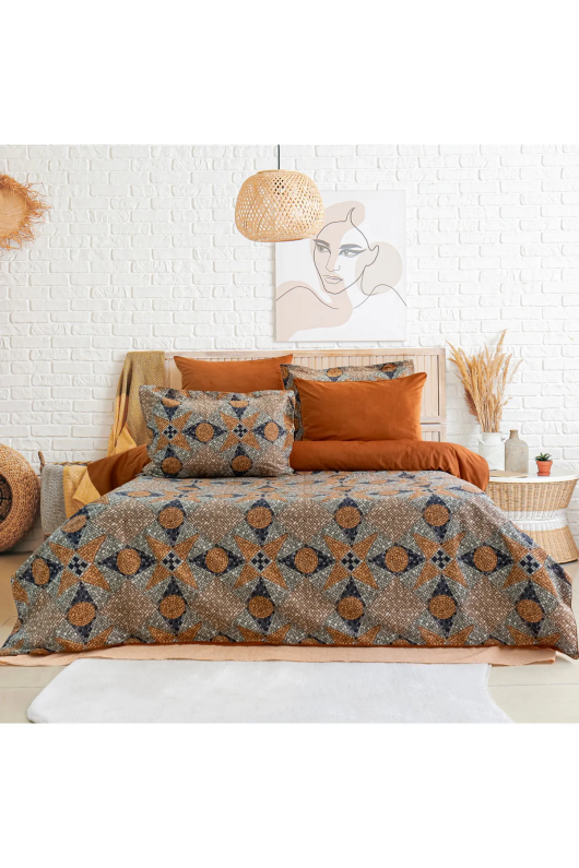 Schafer Home Premium Comfort Çift Kişilik Nevresim Takımı 6 Parça-Kiremit