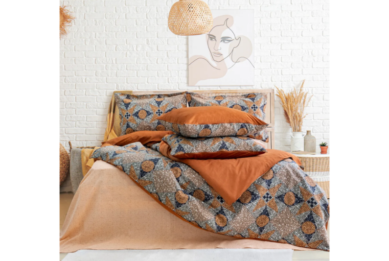 Schafer Home Premium Comfort Çift Kişilik Nevresim Takımı 6 Parça-Kiremit - 2