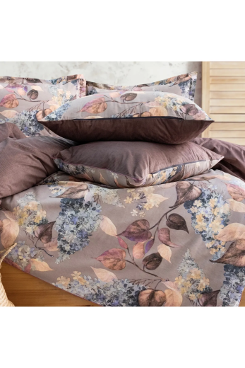 Schafer Home Premium Comfort Çift Kişilik Nevresim Takımı 6 Parça-Mor - Thumbnail