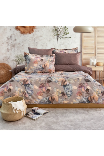 Schafer Home Premium Comfort Çift Kişilik Nevresim Takımı 6 Parça-Mor - Thumbnail