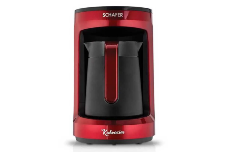 Schafer Kahvecim Otomatik Türk Kahve Makinesi Kırmızı 25002 - 1