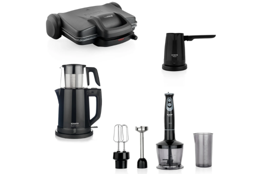 Schafer Kea Elektroset Plus Ev Aletleri 4 lü Set-Siyah 25020 - 2