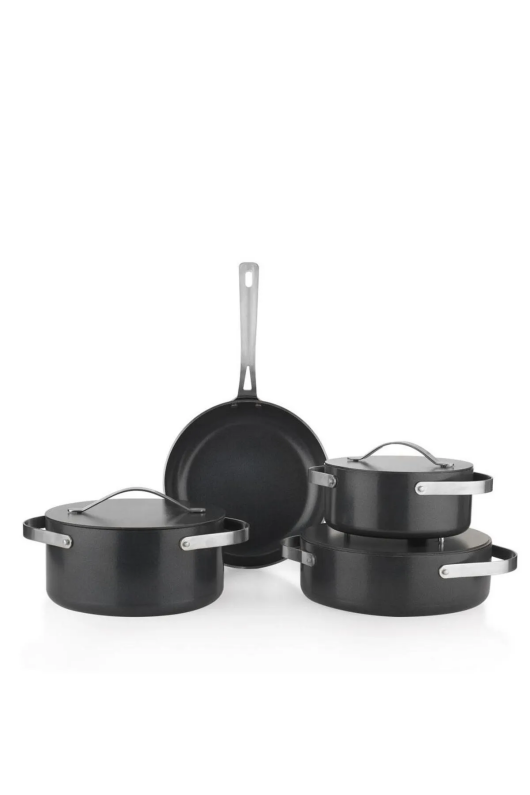 Schafer Moonlight Seramik Tencere Seti 7 Parça Siyah - 2