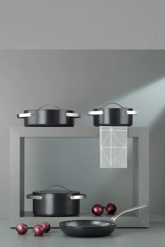 Schafer Moonlight Seramik Tencere Seti 7 Parça Siyah - 3