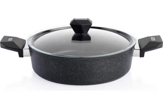 Schafer Rock Stone Tencere Seti 10 Parça-Siyah - 4