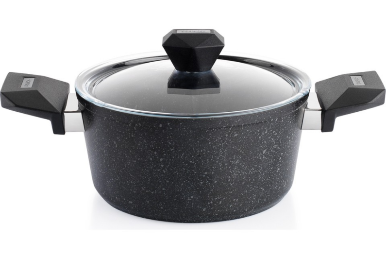 Schafer Rock Stone Tencere Seti 10 Parça-Siyah - 5