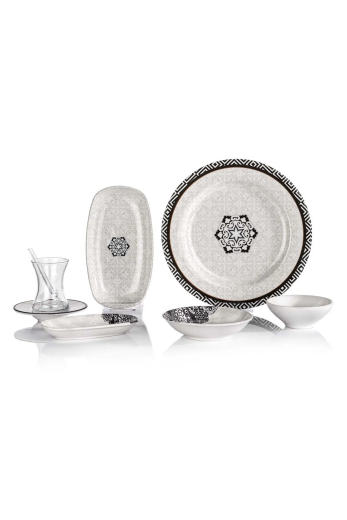 Schafer Sharon Kahvaltı Takımı 32 Prç- Siyah - Schafer