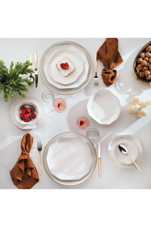 Schafer Siena Yemek Takımı 24 Parça Gold - 3
