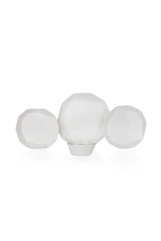 Schafer Siena Yemek Takımı 24 Parça Gümüş - 1