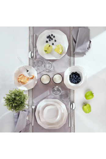 Schafer Siena Yemek Takımı 24 Parça Gümüş - 4