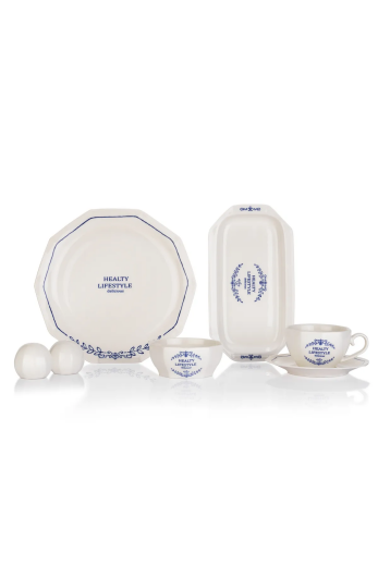 Schafer Swanky Kahvaltı Takımı 32 Prç. Lacivert Laci01 - Schafer