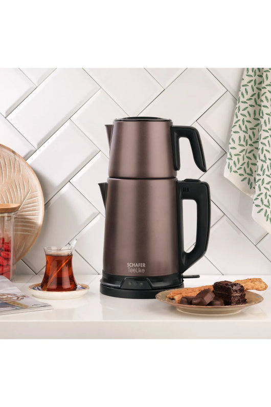 Schafer Teelike Elektrikli Çay Makinesi Kahverengi Kah01 - 2