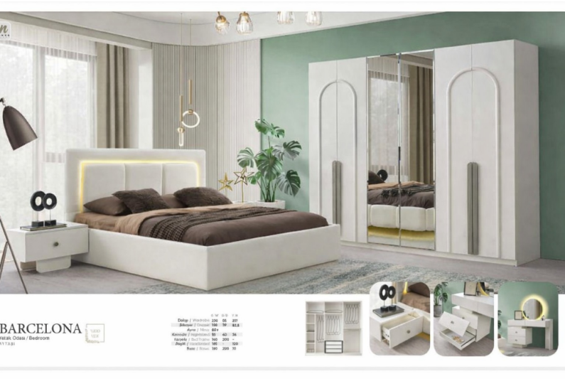 Şehzade Barcelona Yatak Odası Takımı Bazalı - 2