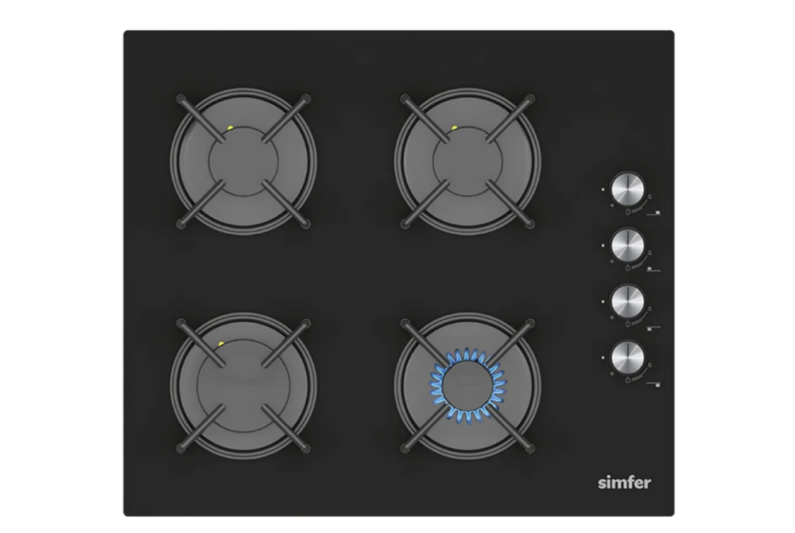 Simfer 3046 Siyah Ankastre Cam Ocak - 1