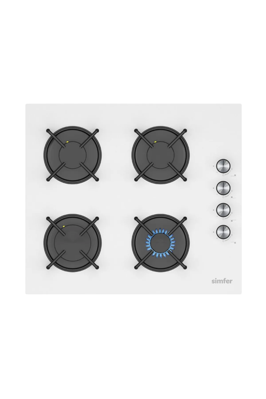 Simfer 3048 Klasik Beyaz Ankastre Set Cam Ocak