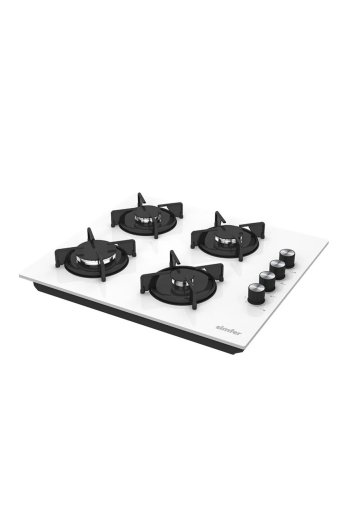 Simfer 3048 Klasik Beyaz Ankastre Set Cam Ocak - 2