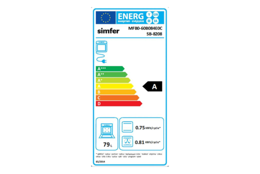 Simfer 8208 9 Fonksiyon QS Siyah Cam Ankastre Fırın Power Turbo Dijital - 4