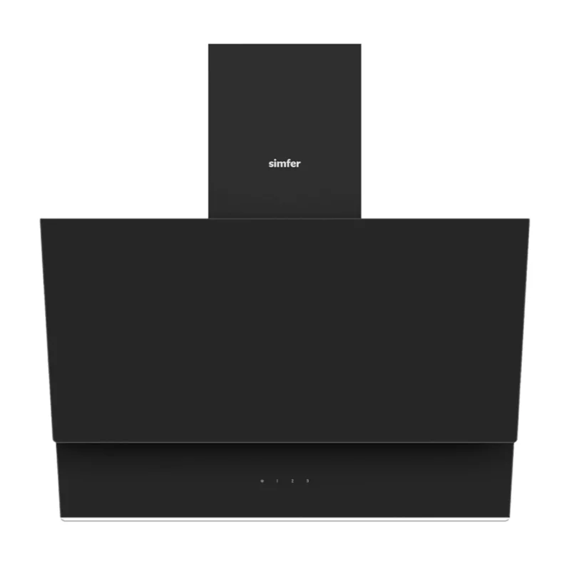 Simfer 8703 60 cm Siyah Duvar Tipi Davlumbaz - 1