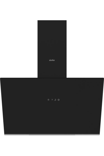 Simfer 8721 60 Cm Siyah Eğilimli Cam Davlumbaz - Simfer