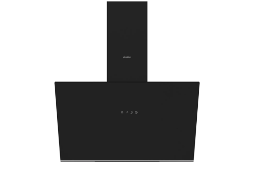 Simfer 8721 60 Cm Siyah Eğilimli Cam Davlumbaz - Simfer