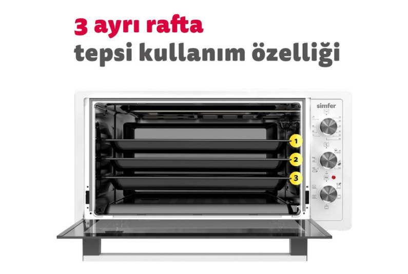 Simfer M4507 Turbo 45 Lt Midi Fırın - 6