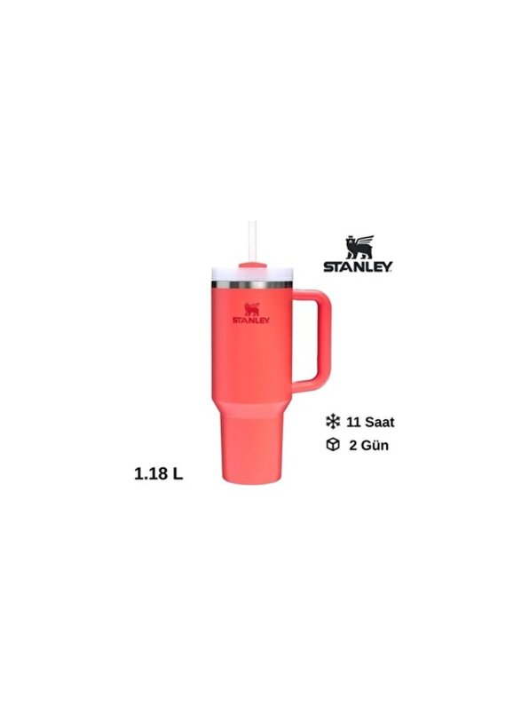 Stanley 10-10825-018 Quencher Tumb Termos 1,18 Lt Hot Coral - 1